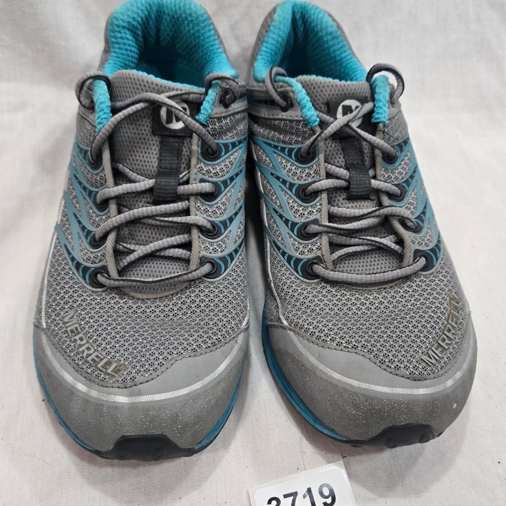 Merrell Wild Dame Running Shoes Gray Blue Women's US 6.5 Athletic Sneakers